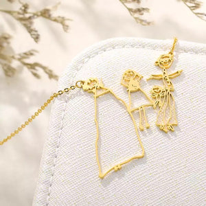 Kritzel-Armband Gold