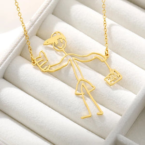 Kritzel-Kette Gold
