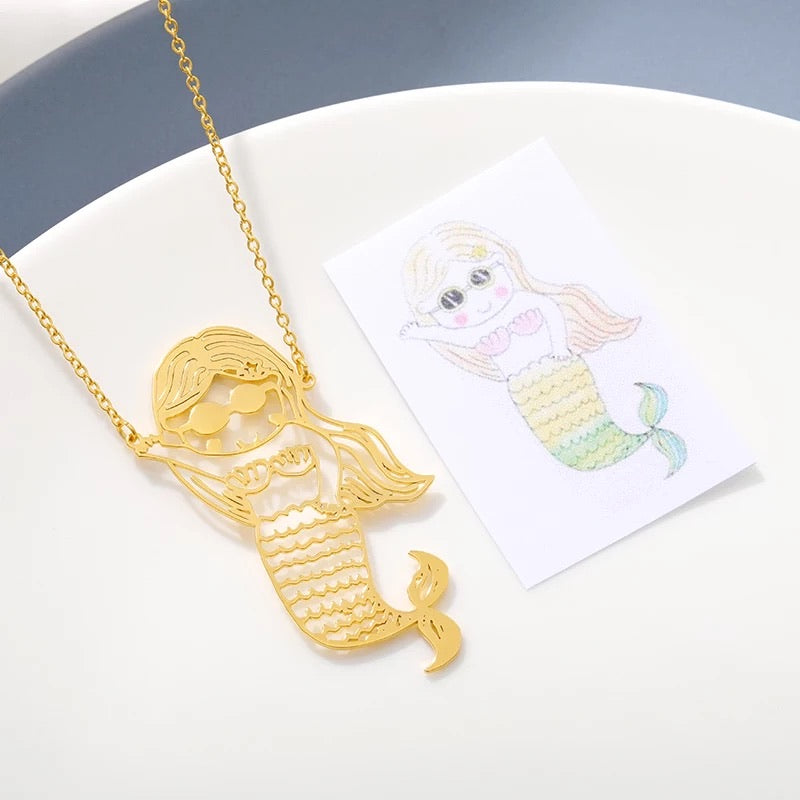 Kritzel-Kette Gold
