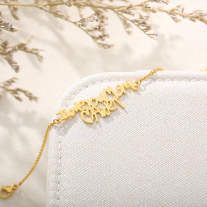 Kritzel-Armband Gold